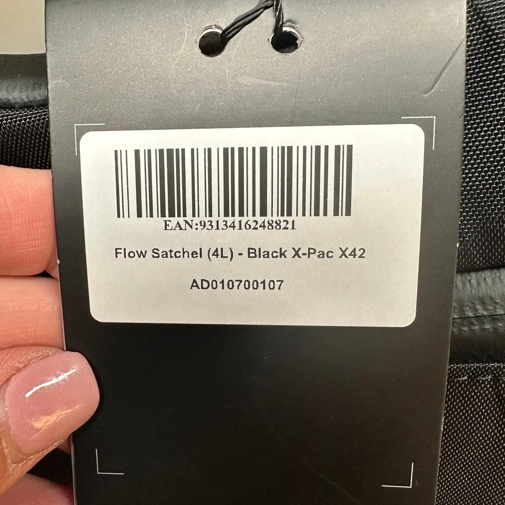 NEW Alpaka Flow Satchel 4L Black X-Pac X42 Water Resistant Crossbody Bag